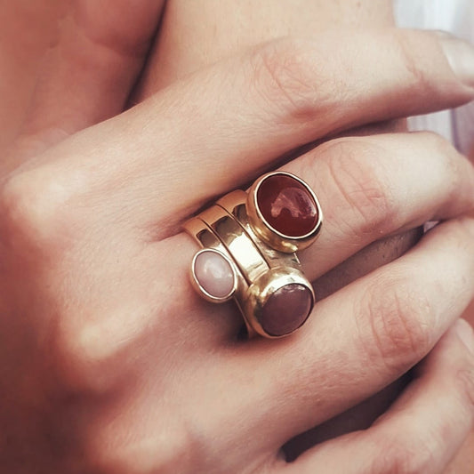 Prsten TOPLE BOJE ZALASKA UNIKAT